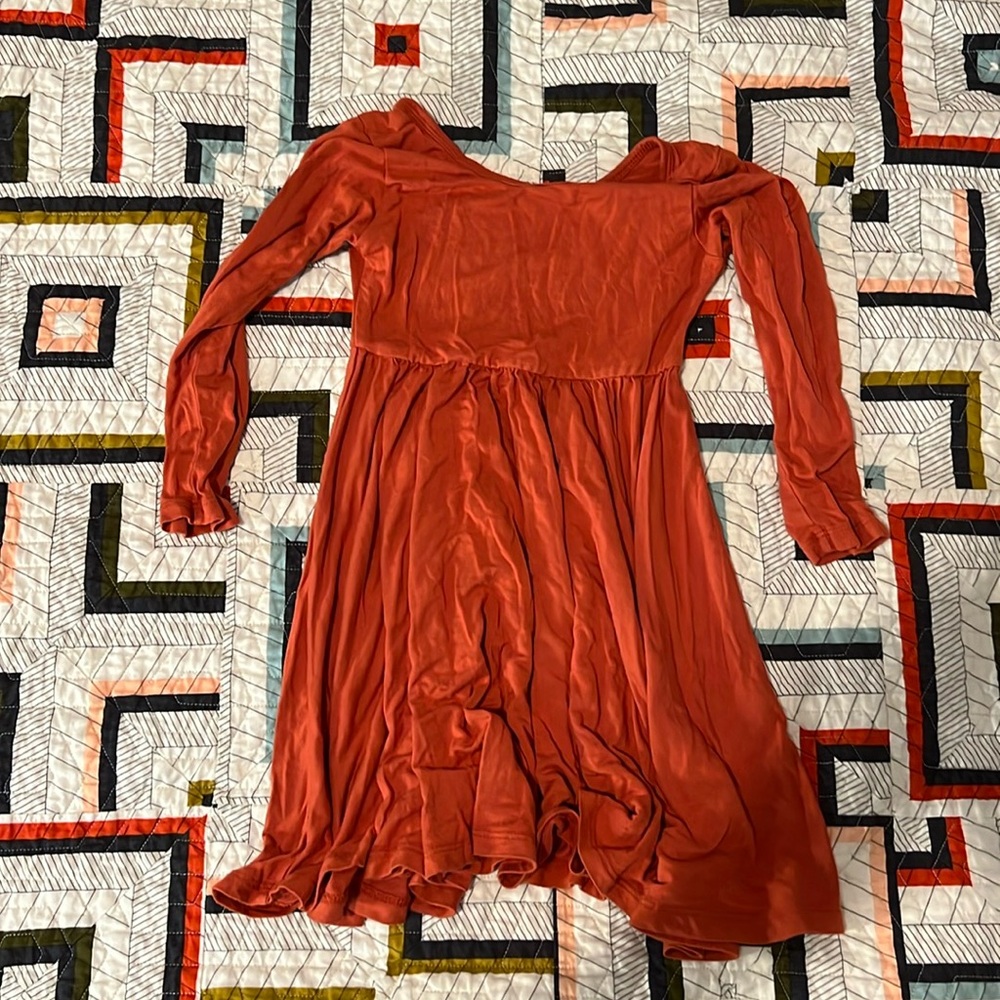 Kyte Orange Dress Size 4T